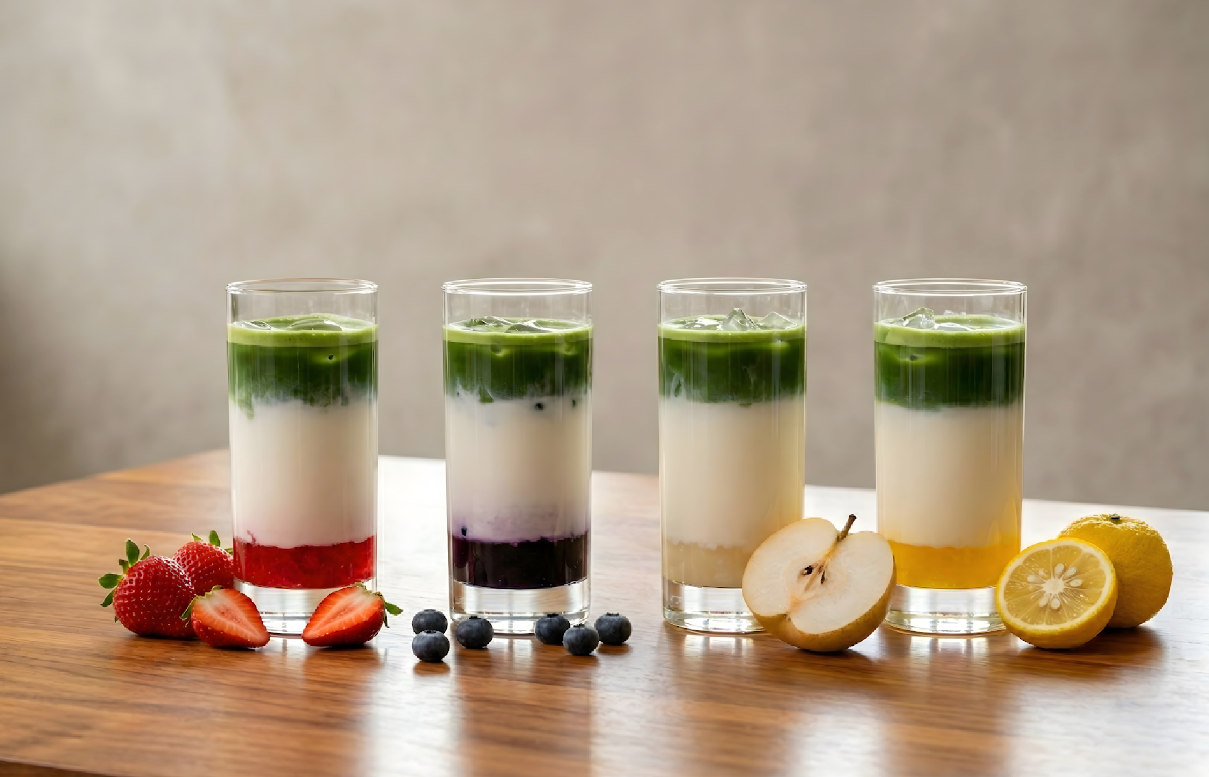 日本茶インストラクター試験合格者が考える、フルーツ抹茶ラテという提案